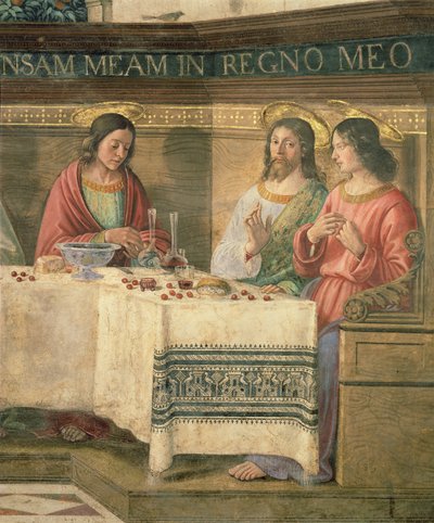 最後の晩餐からの詳細 作： Domenico Ghirlandaio